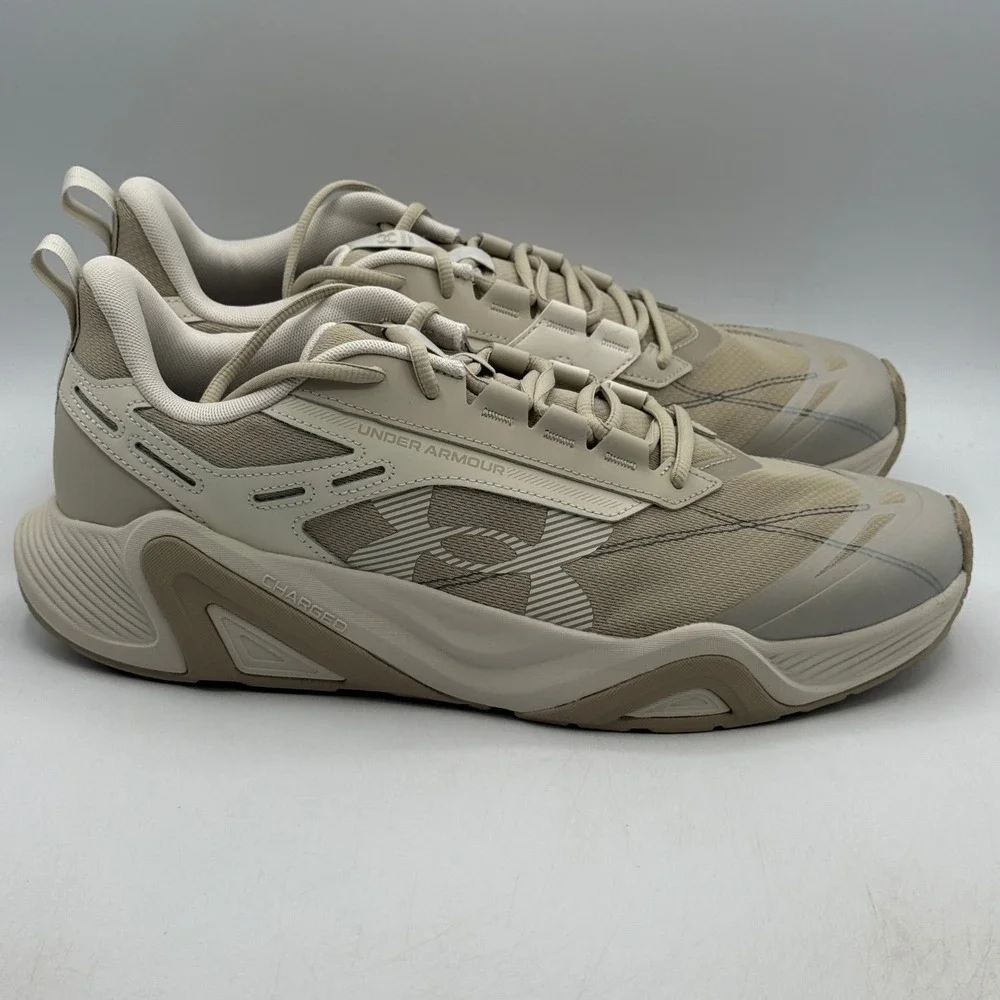 Under Armour UA Charged Commit TR 5 Shoes Mens Size 14 Brown Gym 3026606-200